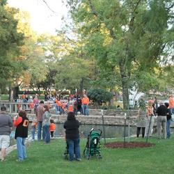 Oklahoma State University features a number of wonderful community green spaces. From the City of Stillwater Photo Collection.