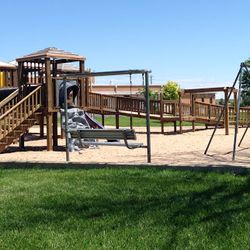 Oberlin City Park playground, located on the North side of the Oberlin City Pool