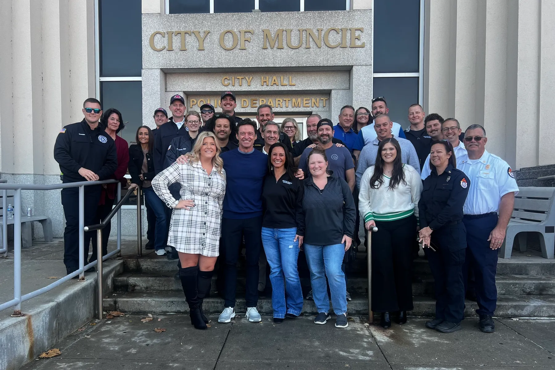 Hugh Jackman at City Hall