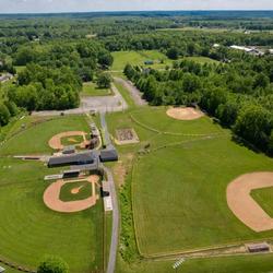 Aerial view of Baseball fields
