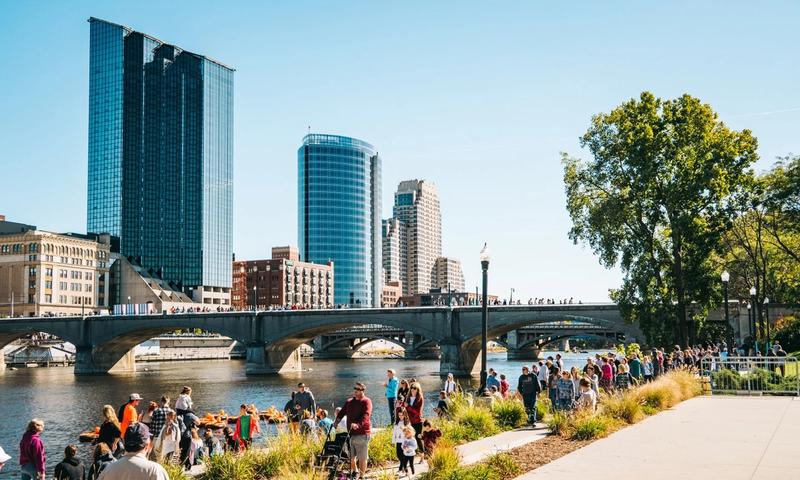 Grand Rapids Riverwalk (Photo Credit: Michigan Growth Office)