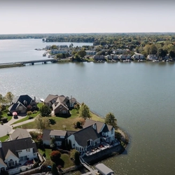 Nearby Morse Lake is a popular destination in the summertime.