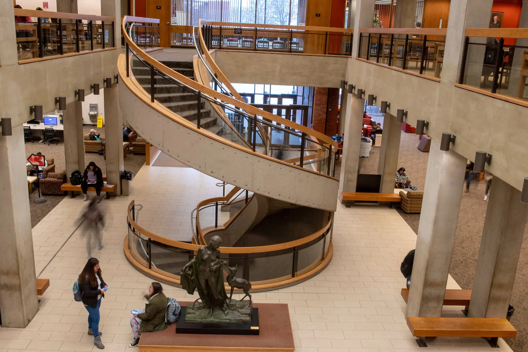 Ball State University's Bracken Library, where relocators will have access through the program. (Image credit: Ball State University)