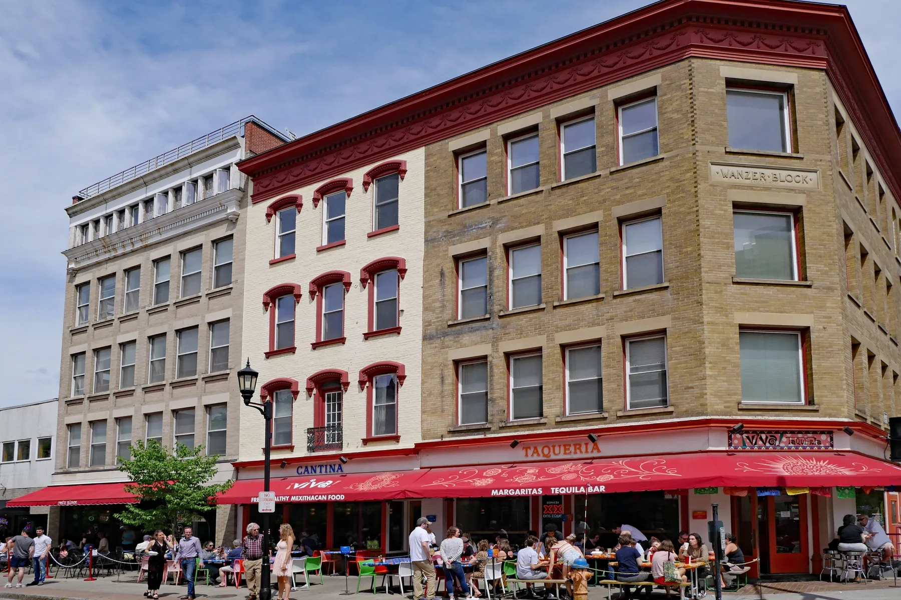Ithaca, New York, has a thriving downtown, which includes many eclectic shops, restaurants and pubs.