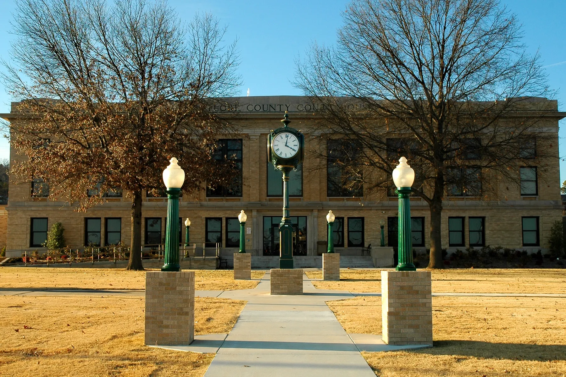 The LeFlore County Courthouse is one of five sites in Poteau listed on the National Register of Historic Places.