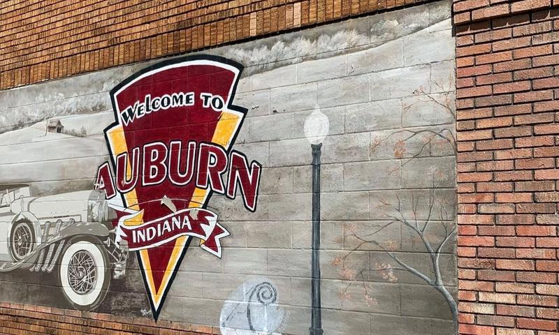 Welcome to Auburn Mural (Image Credit: Auburn, Indiana)