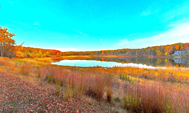 Pokagon State Park during autumn months