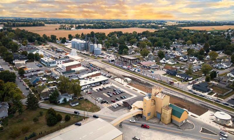 Aerial image of Bargersville (Credit: Town of Bargersville, IN)