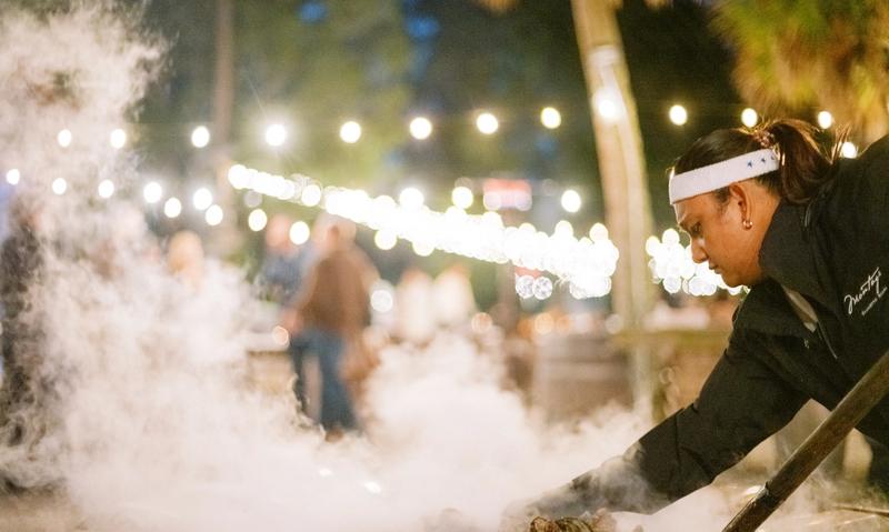 Oyster Roasts, a Lowcountry tradition celebrating Bluffton's local resources. Photo credit: Ian V. Santiago, IVS Photography.