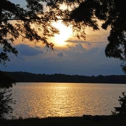 The beautiful Prairie Creek Reservoir, located approximately five miles just southeast of Muncie.