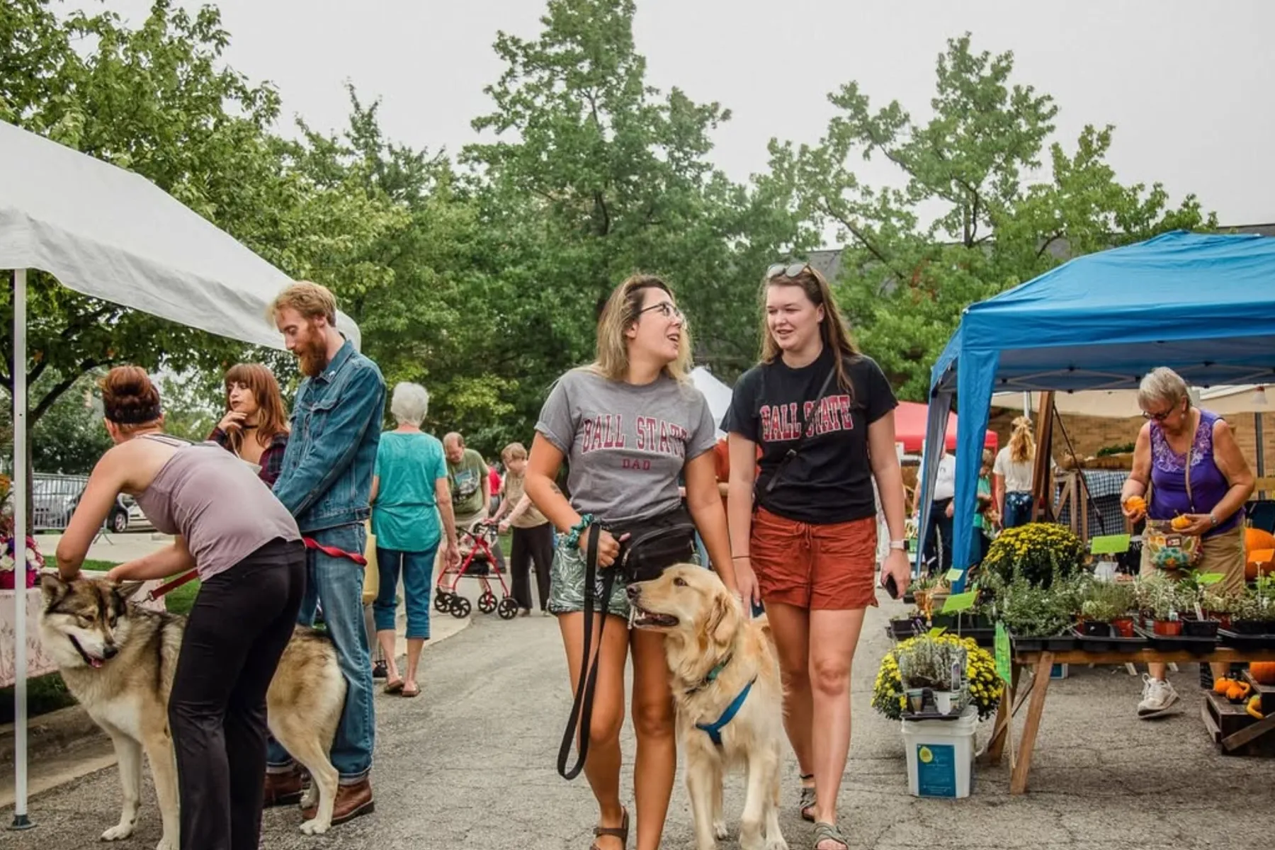 Summer farmer's market at Minnestria (Image Credit: Destination: Muncie)
