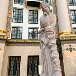 One of many gorgeous statues inside the West Baden Hotel in French Lick, Indiana.