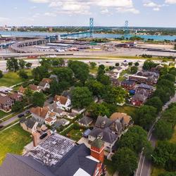 Hubbard Farms Neighborhood in Detroit, often considered one of Detroit's most walkable and diverse residential areas.