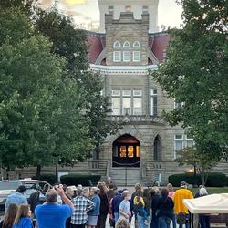 Courthouse Glow - Every Spring and Fall, locals gather to learn the history of the courthouse which was completed in 1895 and both Abraham Lincoln and Stephen A Douglas practiced law there.