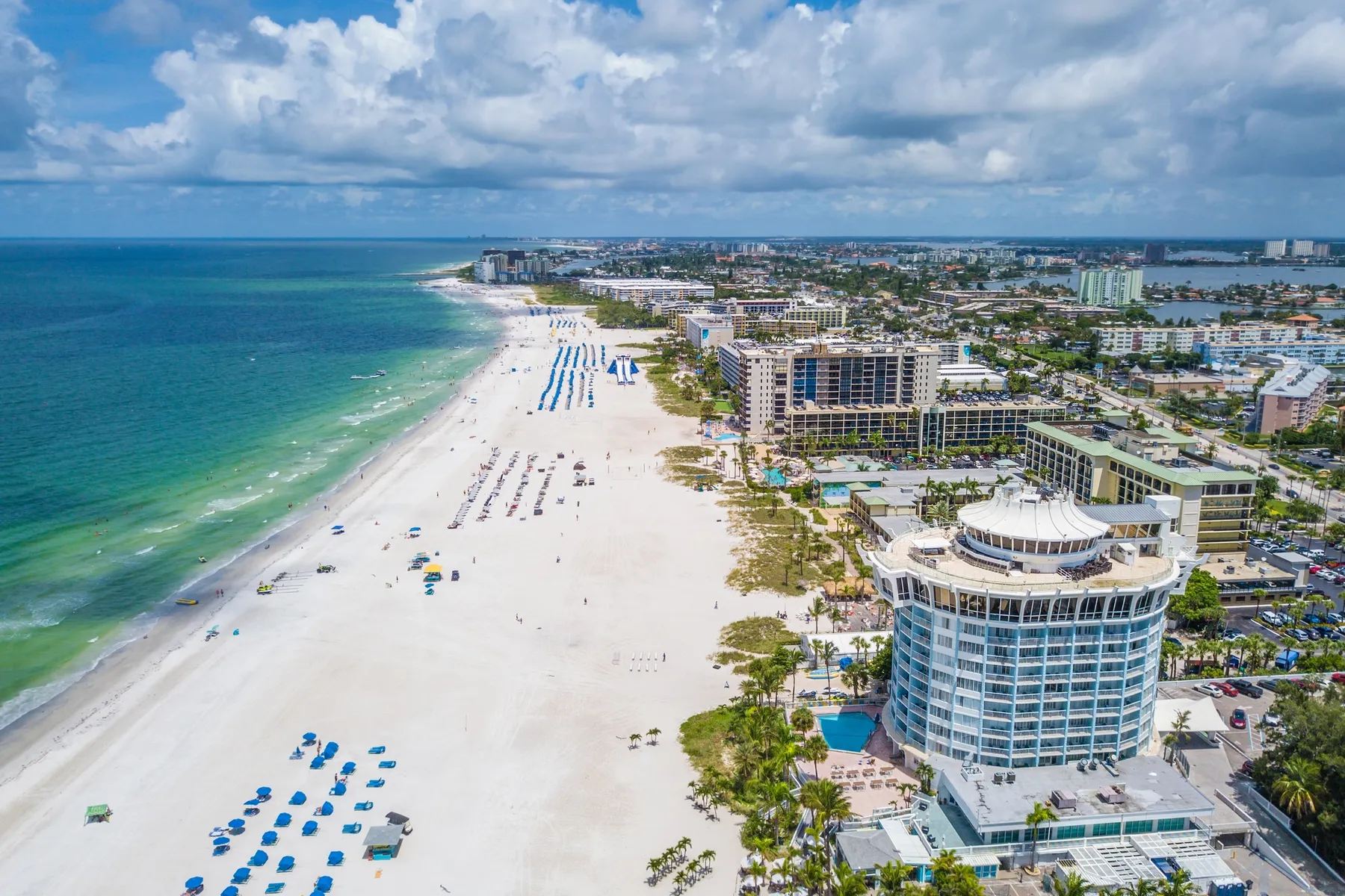 Recently voted the No. 1 U.S. beach by Trip Advisor, St. Pete Beach boasts white sand and sparkling, turquoise water.
