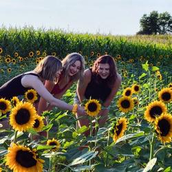 Enjoying flowers in Wayne County (Credit: Visit Wayne County)