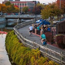 Biking in South Bend (Credit: South Bend Regional Chamber)