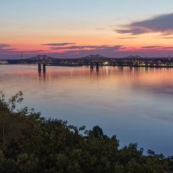 Bridge over the Mississippi River in Natchez, Mississippi