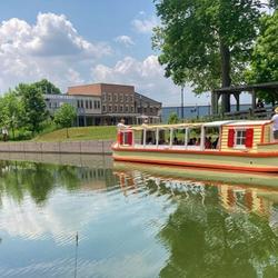 “The Delphi”, a replica canal boat on the Wabash & Erie Canal at Canal Park