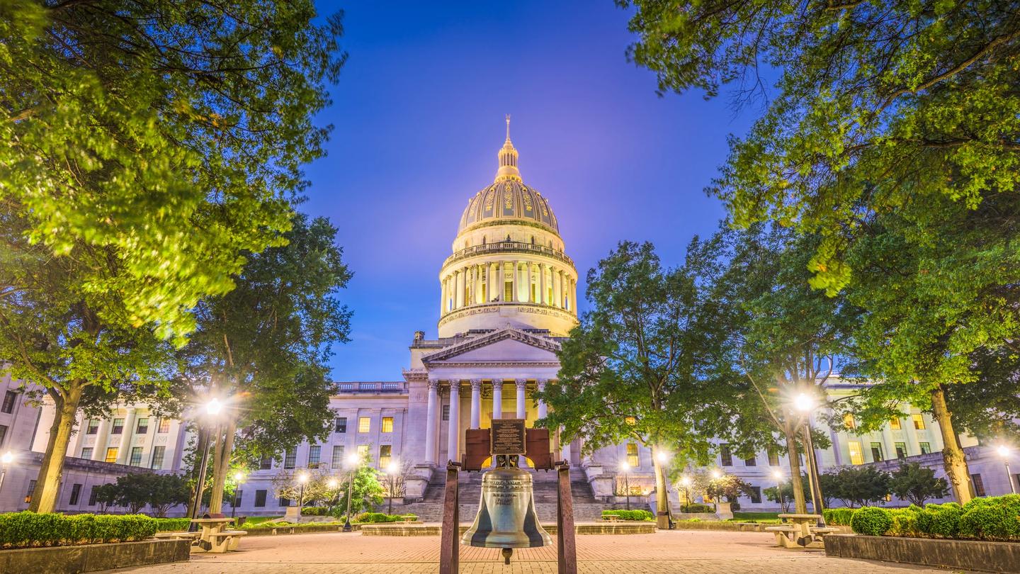 The dome atop West Virginia’s state capitol building in Charleston is larger than the dome on the United States Capitol building.