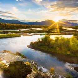 The Snake River near Ontario, Oregon