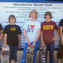 Friends at Neodesha's Skate Park