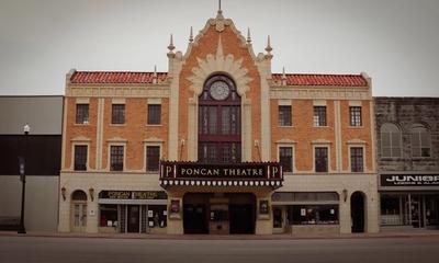 The beautifully designed theatre in downtown Ponca City, Oklahoma.