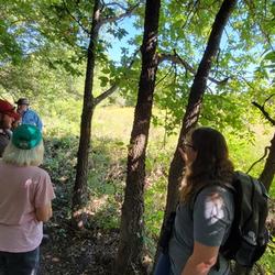 Hiking on the newly finished Achterberg Trail (Credit: Lincoln County Economic Development)
