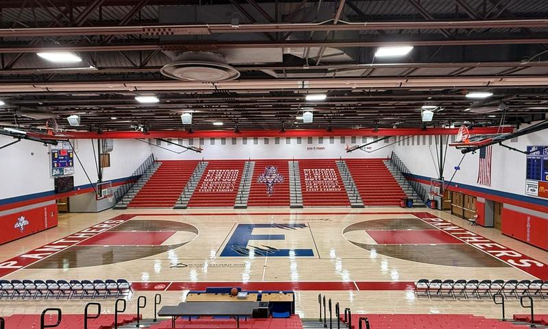 Elwood High School's Panther Gym (Photo Credit: Elwood Dept of Athletics Social Media)