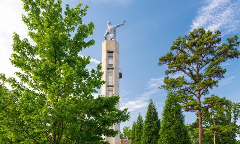 The Vulcan Statue atop Red Mountain.