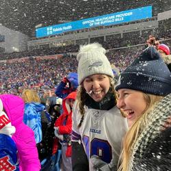 Enjoying a Bills game at Highmark Stadium (photo courtesy of Be in Buffalo)