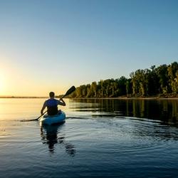 In Cumberland, kayaking on the Potomac River is a popular past time.