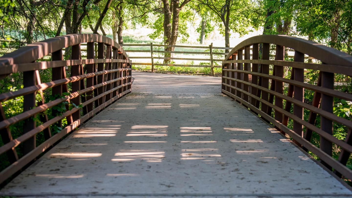 Spread across 336 developed park acres, Keller offers many walking trails for young and old.