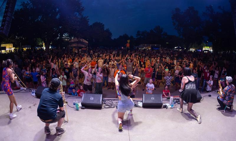 The Smoky Hill River Festival brings more than 60,000 people to Salina each year for art, music, food and four days of community energy in Oakdale Park. (Photo credit: Smoky Hill River Festival)