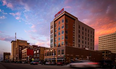 Cyrus Hotel sits in Topeka, Kansas