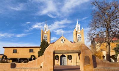 The Old Mission Church is one of Albuquerque’s many historical sites.