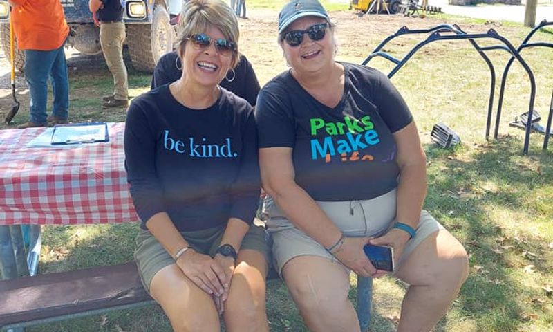 Logansport Parks and Rec playground build (photo cred: Logansport Parks & Rec FB)