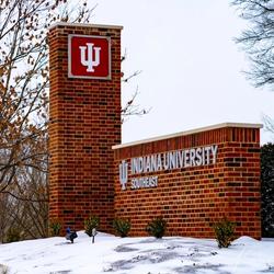 IU Southeast in the winter