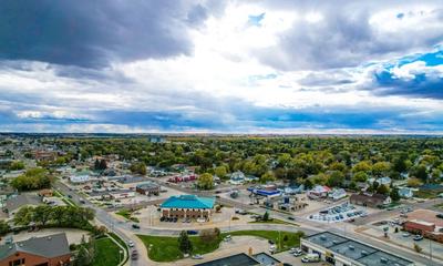 Aerial view of beautiful North Platte, Nebraska.