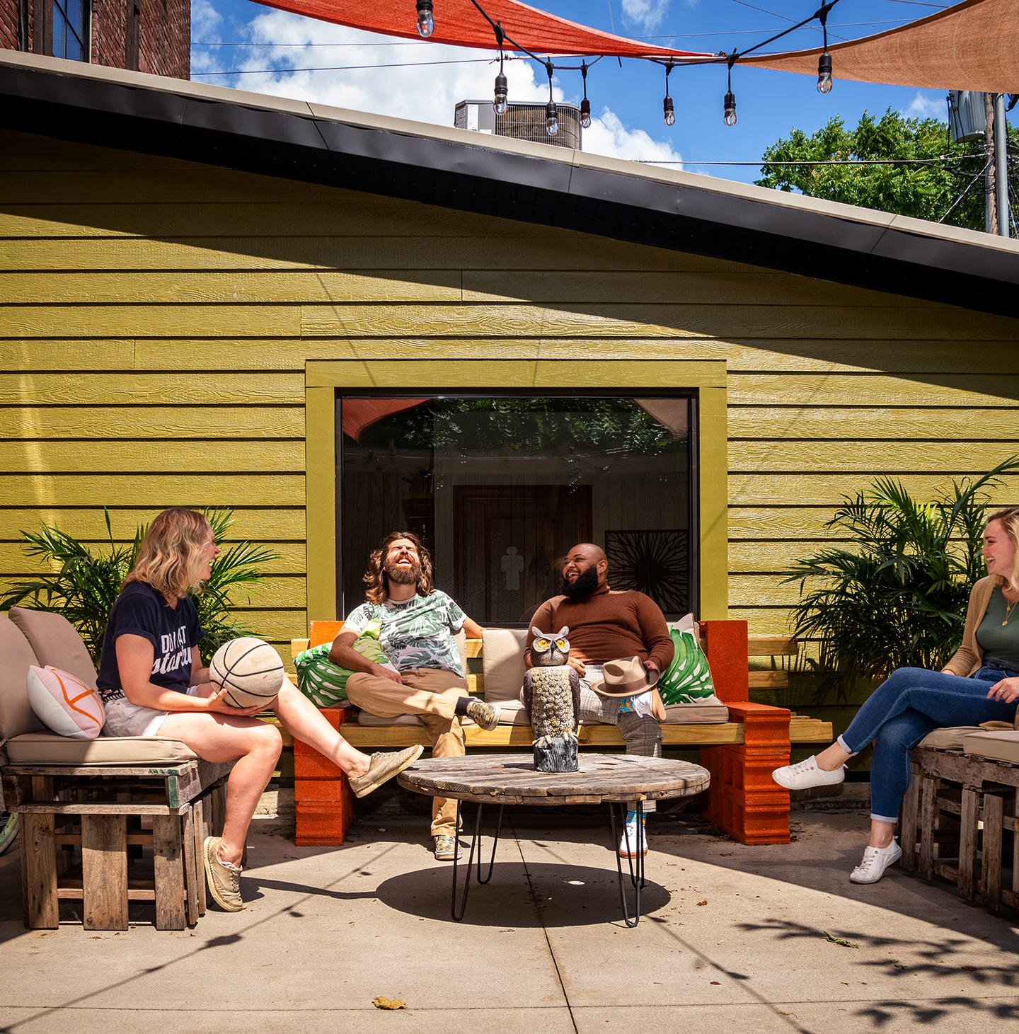 Courtyard of the Root, A Coworking space in downtown New Albany