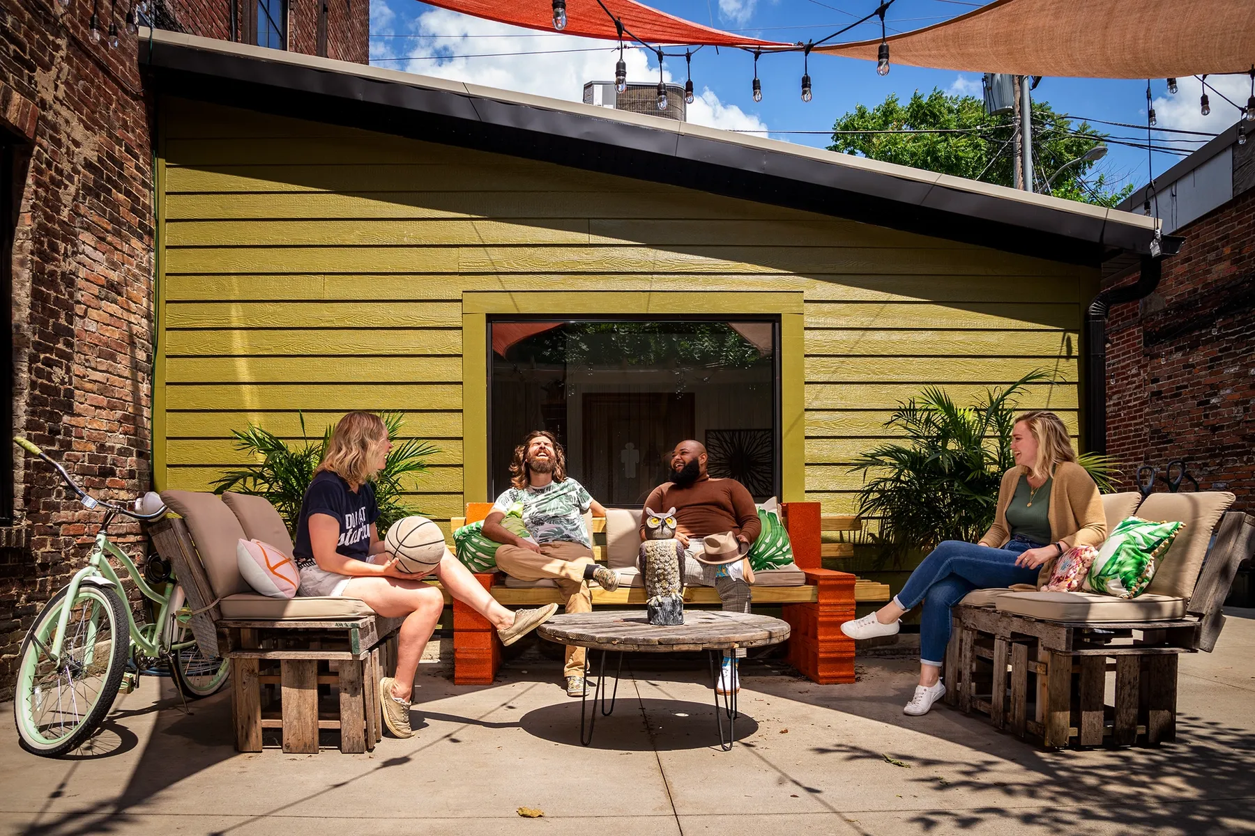 Courtyard of the Root, A Coworking space in downtown New Albany