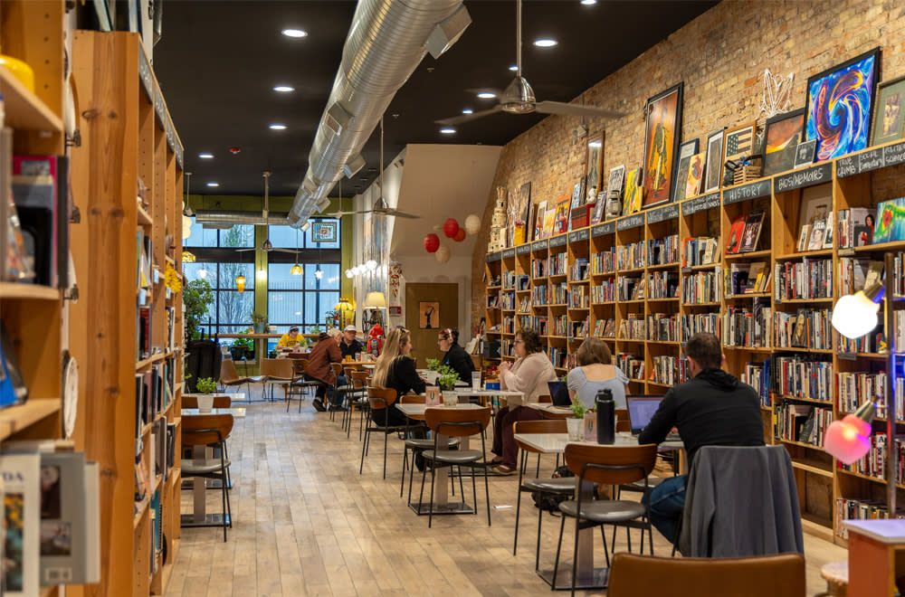 Explore local favorites like Ad Astra Books & Coffee House as you settle into life in Salina. (Image Credit: Discover Salina)