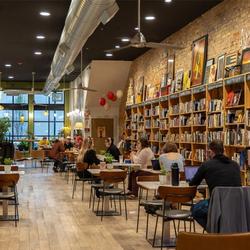Explore local favorites like Ad Astra Books & Coffee House as you settle into life in Salina. (Image Credit: Discover Salina)