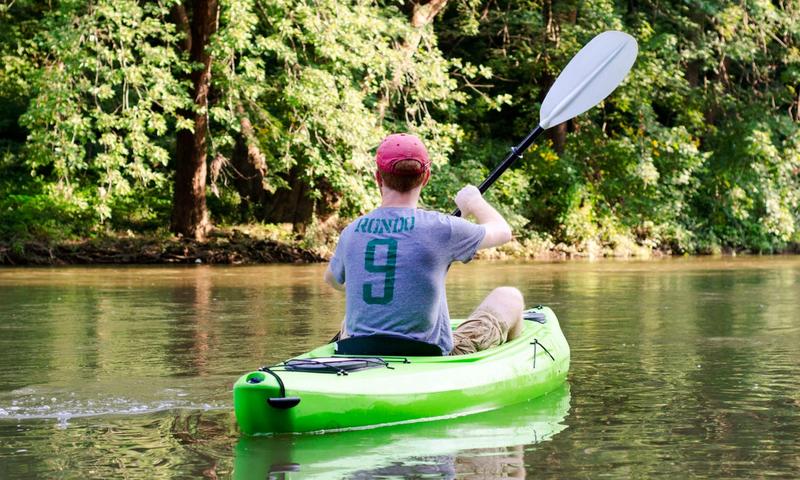 Kayaking at Shadysider Lake (Credit: Visit Madison County)