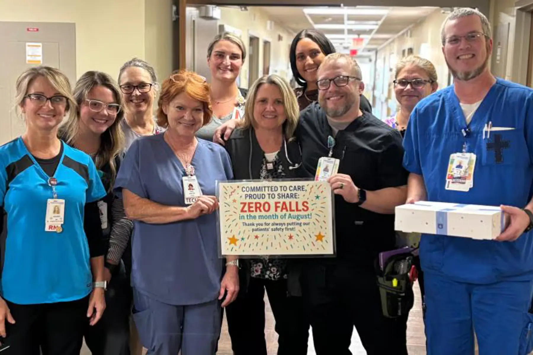 Tristar Greenview Regional Hospital team poses for pictures with Zero Falls commitment (Credit: Tristar Greenview)