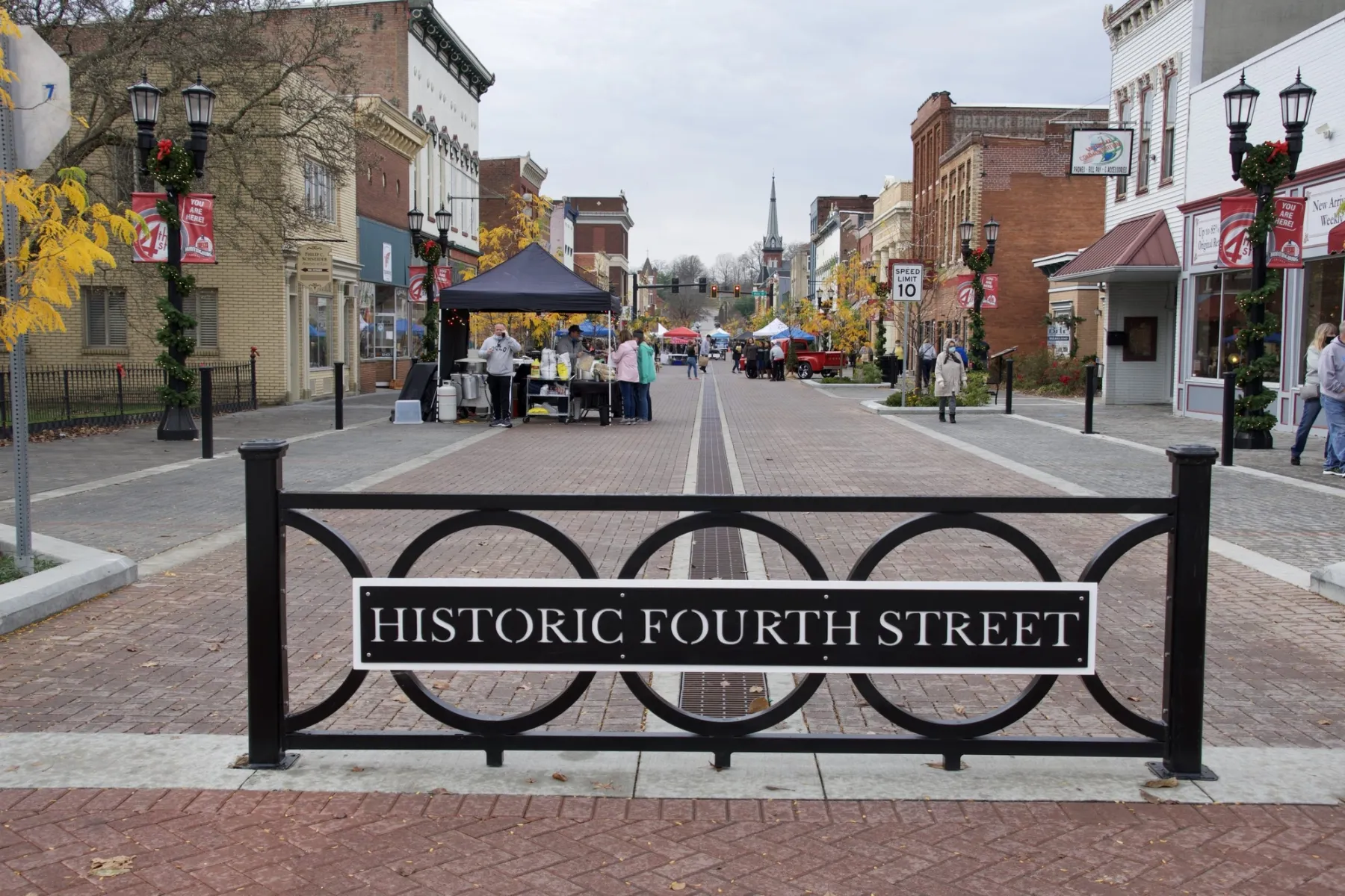 Listed on the National Register of Historic Places, Historic Fourth Street is home to antique stores, specialty shops, restaurants, and special events.
