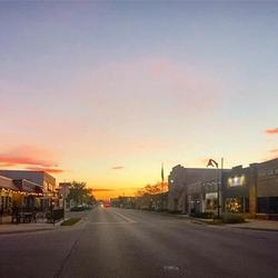 Sunset on Main Street Beech Grove (Credit: Explore Beech Grove) 