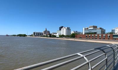 A view of downton Baton Rouge across the Mississipi River. Photo credit: Micah Major