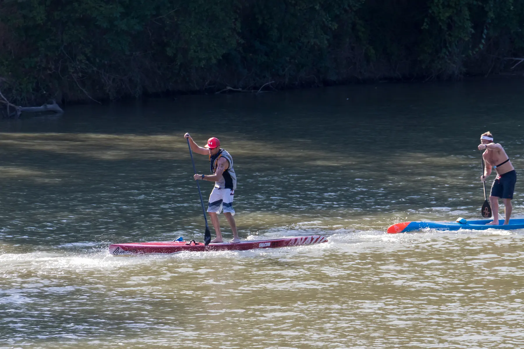Flowing along the Colorado River through Bastrop, the El Camino Real Paddling Trail is a slow-moving, six-mile trail perfect for picnicking and paddleboarding.