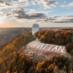 Overlooking the city of Manhattan, KS is the prominent Bluemont Hill (Credit: Kansas State University)